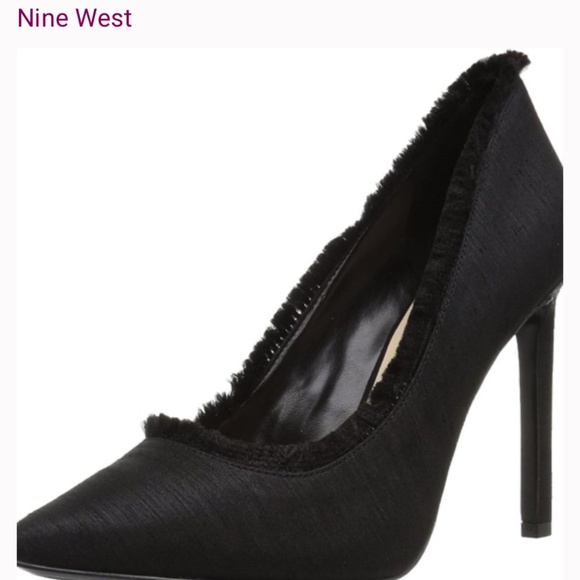 Nine West Fabric Fringe Heels - Picture 1 of 4